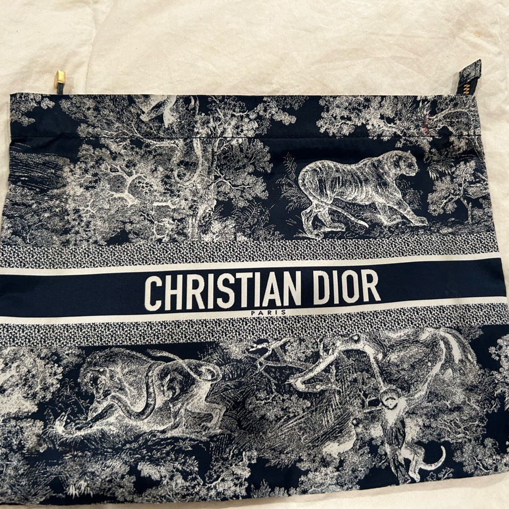 Christian Dior toile pouch